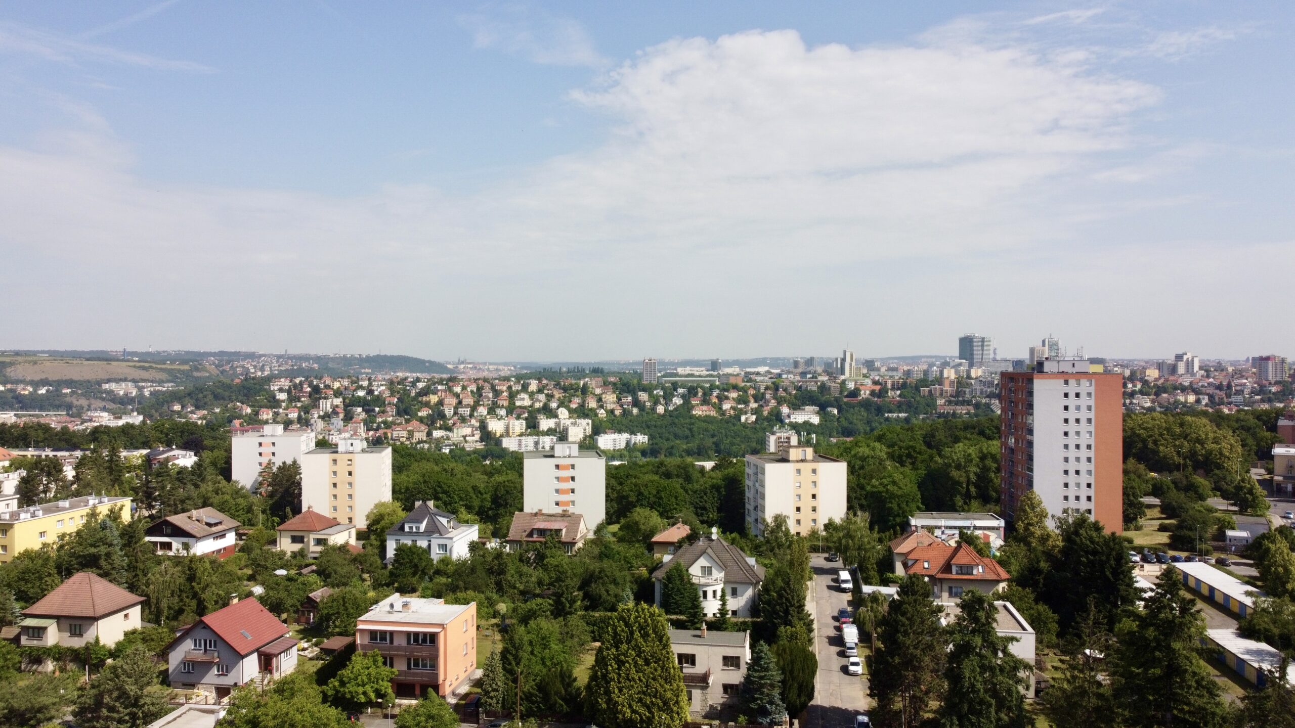 Panorama Braník offers views of Prague Castle